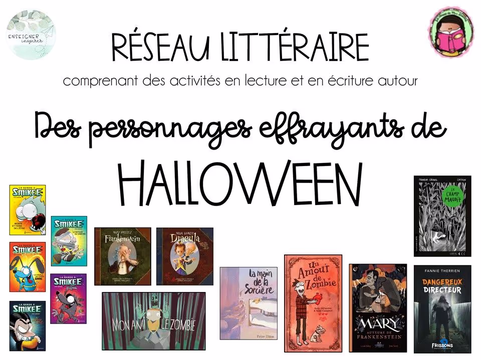 Réseau sur les personnages effrayants de Halloween
