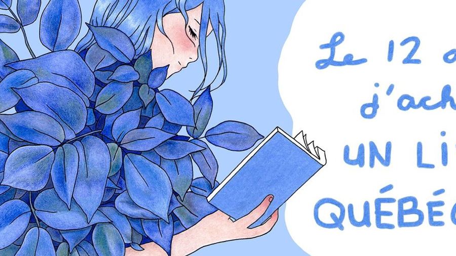 Le 12 août, j'achète un livre québécois